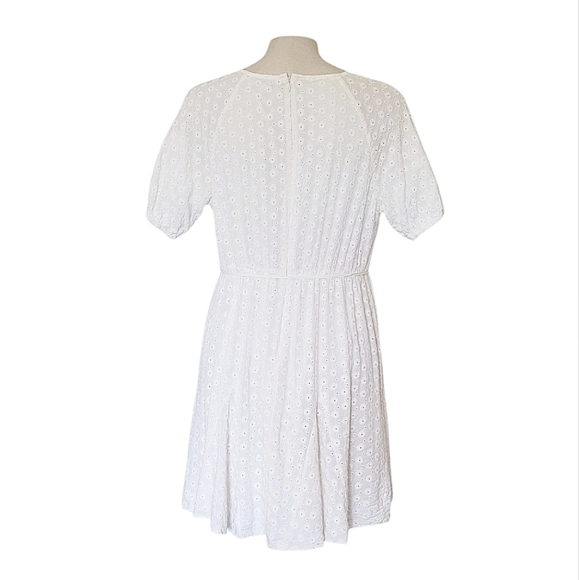 Madewell Petite Eyelet Tassel-Tie Mini Dress Coastal Cowgirl Cottagecore Boho 10 - Picture 6 of 9